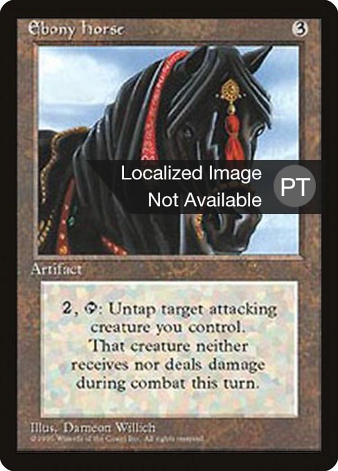 Ebony Horse [Fourth Edition (Foreign Black Border)] | Odin's Place