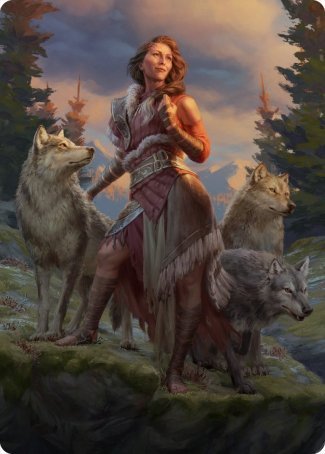 Arlinn, the Pack's Hope 1 Art Card [Innistrad: Midnight Hunt Art Series] | Odin's Place