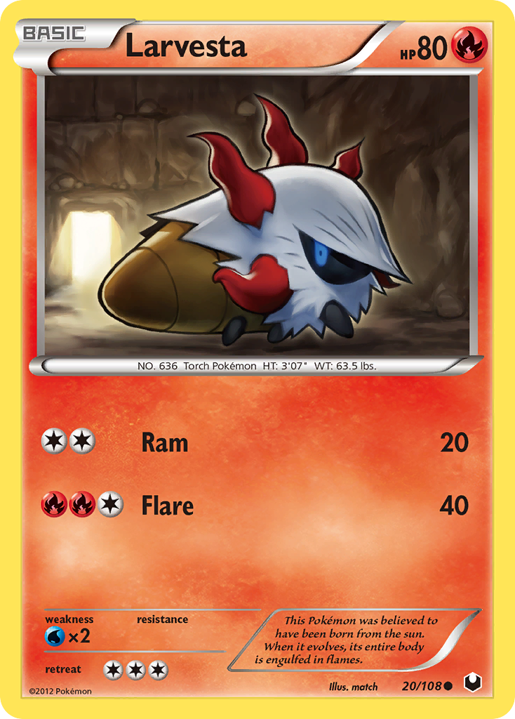 Larvesta (20/108) [Black & White: Dark Explorers] | Odin's Place