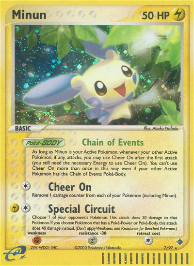 Minun (7/97) [EX: Dragon] | Odin's Place