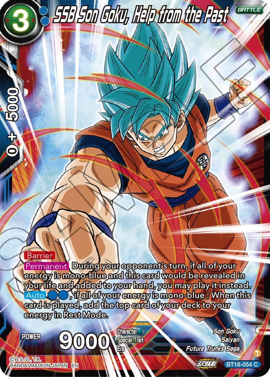 SSB Son Goku, Help from the Past (BT18-054) [Dawn of the Z-Legends] | Odin's Place