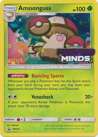 Amoonguss (SM202) (Staff Prerelease Promo) [Sun & Moon: Black Star Promos] | Odin's Place
