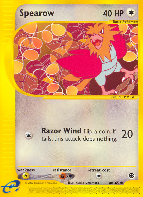 Spearow (130/165) [Expedition: Base Set] | Odin's Place