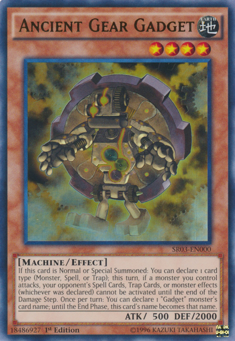 Ancient Gear Gadget [SR03-EN000] Ultra Rare | Odin's Place