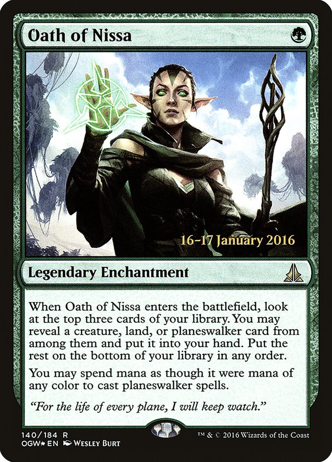 Oath of Nissa (140) [Oath of the Gatewatch Prerelease Promos] | Odin's Place