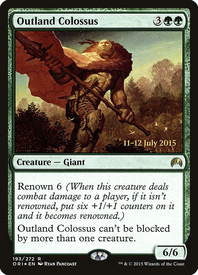 Outland Colossus (193) [Magic Origins Prerelease Promos] | Odin's Place