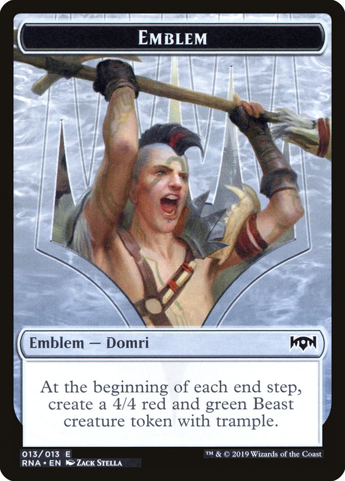 Domri, Chaos Bringer Emblem (13) [Ravnica Allegiance Tokens] | Odin's Place