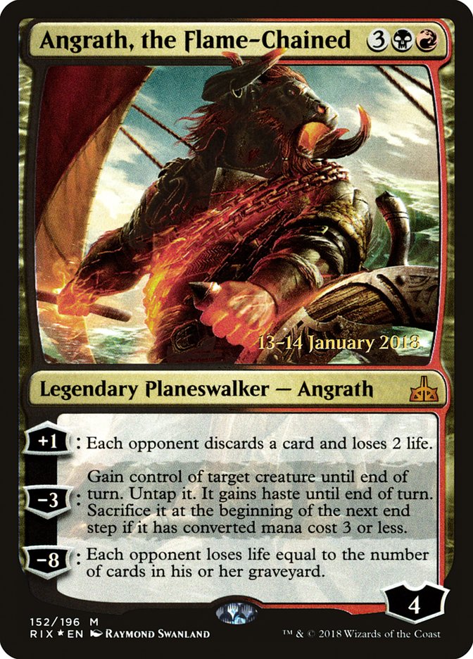 Angrath, the Flame-Chained (152) [Rivals of Ixalan Prerelease Promos] | Odin's Place