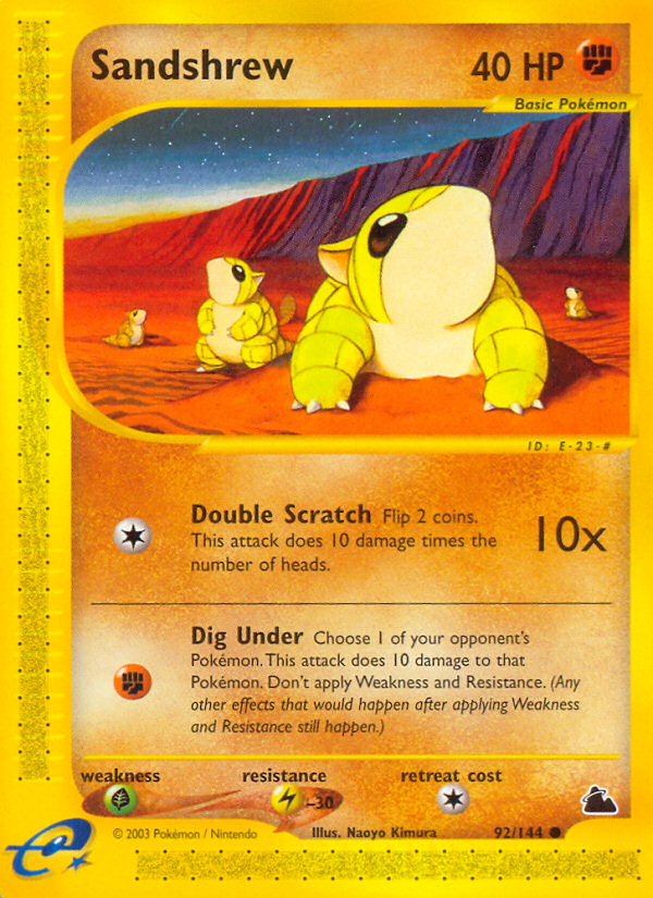 Sandshrew (92/144) [Skyridge] | Odin's Place