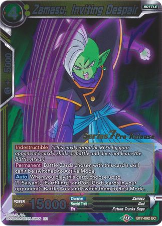 Zamasu, Inviting Despair (BT7-092_PR) [Assault of the Saiyans Prerelease Promos] | Odin's Place