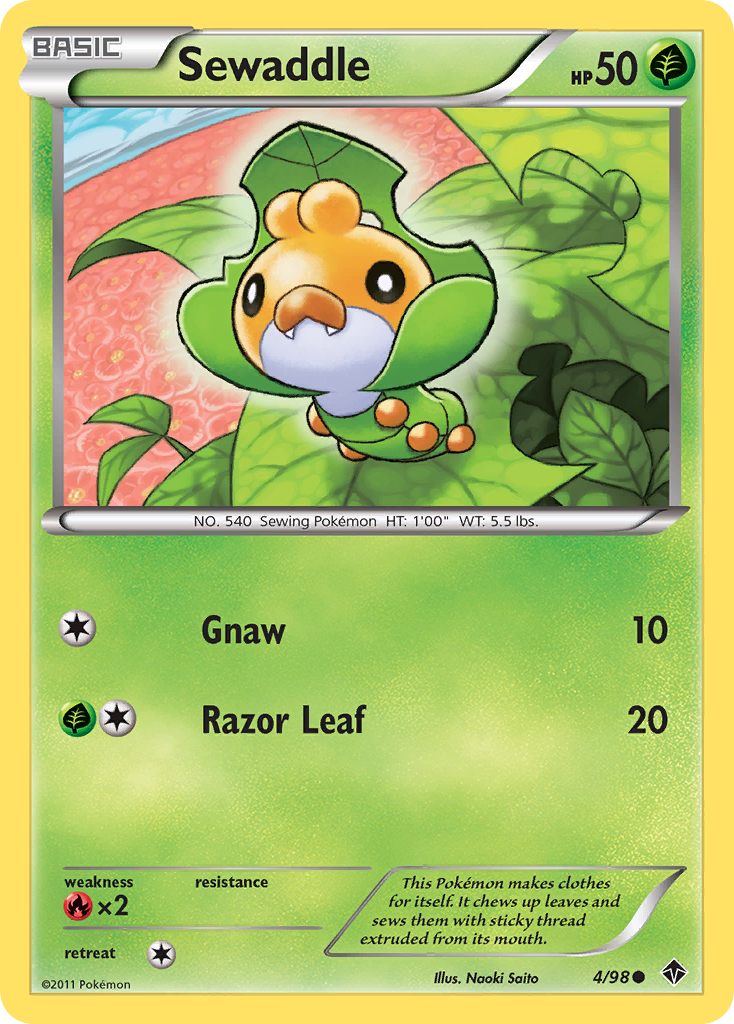 Sewaddle (4/98) [Black & White: Emerging Powers] | Odin's Place