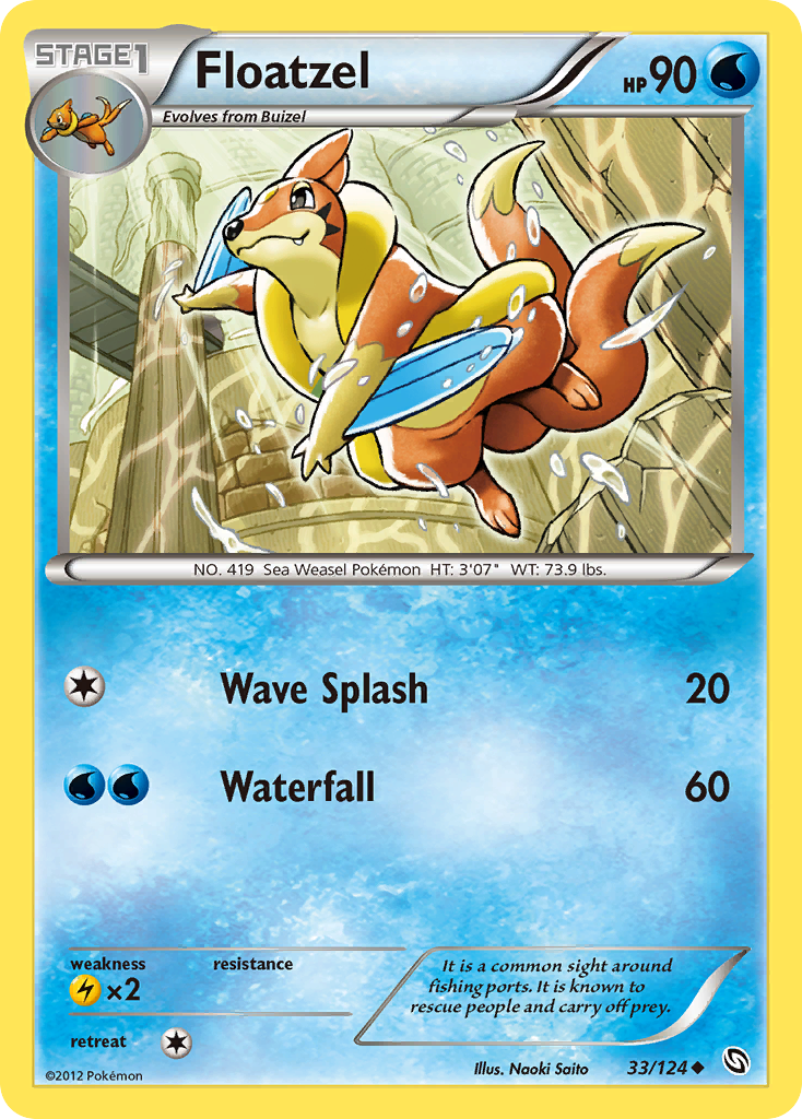 Floatzel (33/124) [Black & White: Dragons Exalted] | Odin's Place