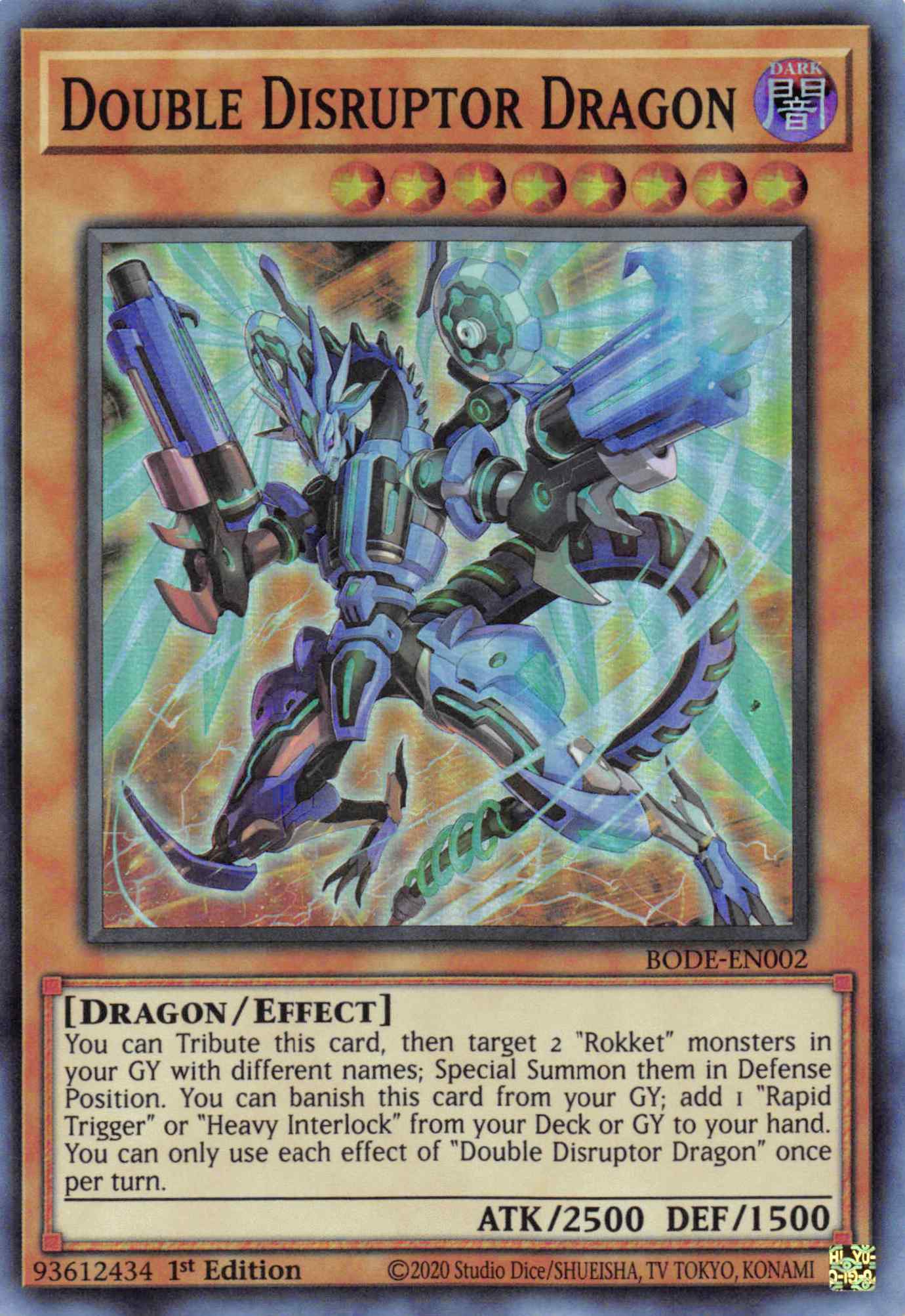 Double Disrupter Dragon [BODE-EN002] Super Rare | Odin's Place