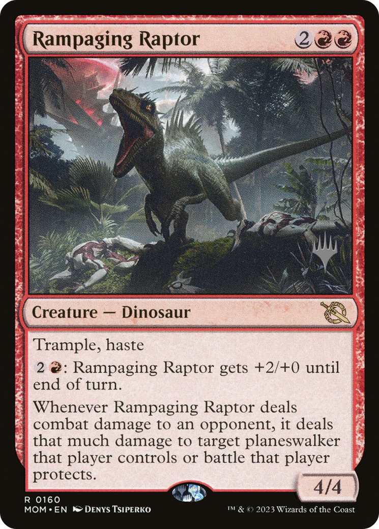 Rampaging Raptor (Promo Pack) [March of the Machine Promos] | Odin's Place