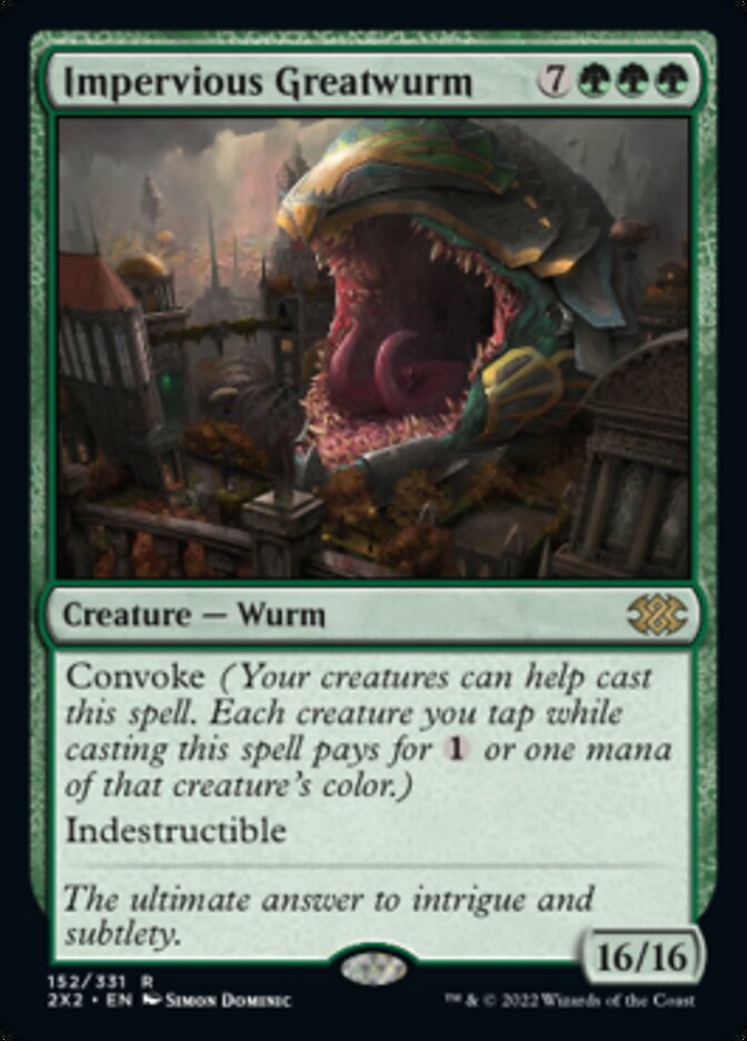 Impervious Greatwurm [Double Masters 2022] | Odin's Place