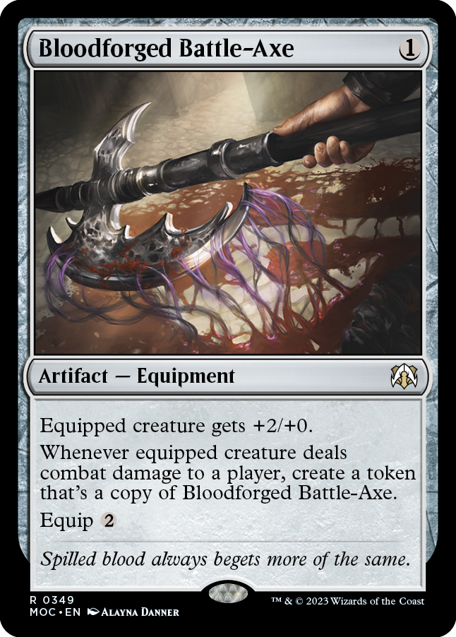 Bloodforged Battle-Axe [March of the Machine Commander] | Odin's Place