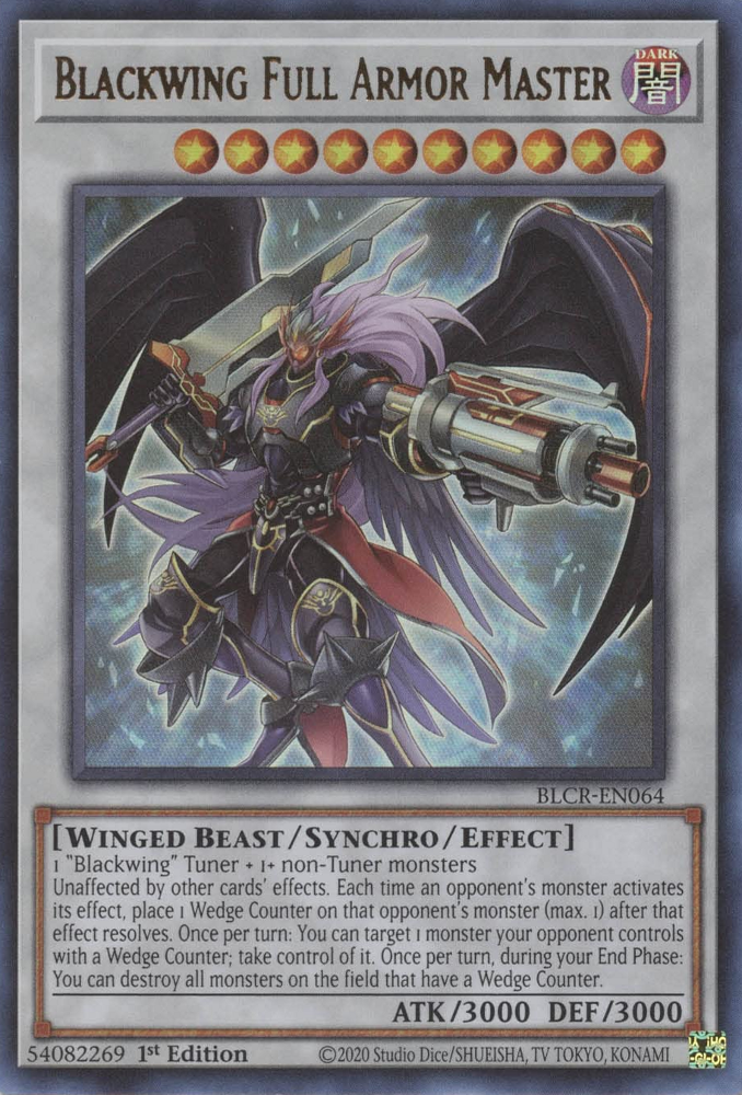 Blackwing Full Armor Master [BLCR-EN064] Ultra Rare | Odin's Place