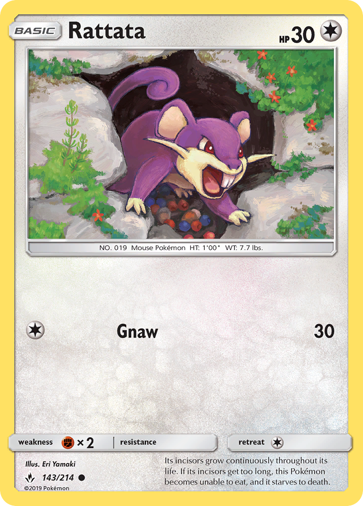 Rattata (143/214) [Sun & Moon: Unbroken Bonds] | Odin's Place