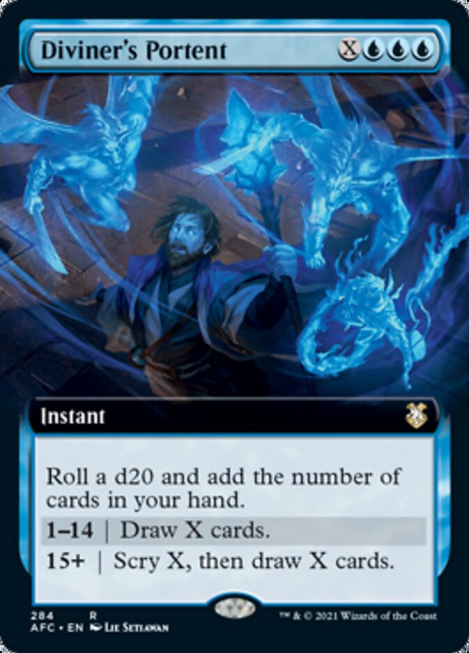 Diviner's Portent (Extended Art) [Dungeons & Dragons: Adventures in the Forgotten Realms Commander] | Odin's Place