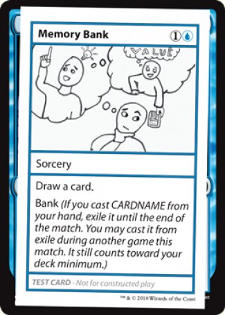 Memory Bank (2021 Edition) [Mystery Booster Playtest Cards] | Odin's Place