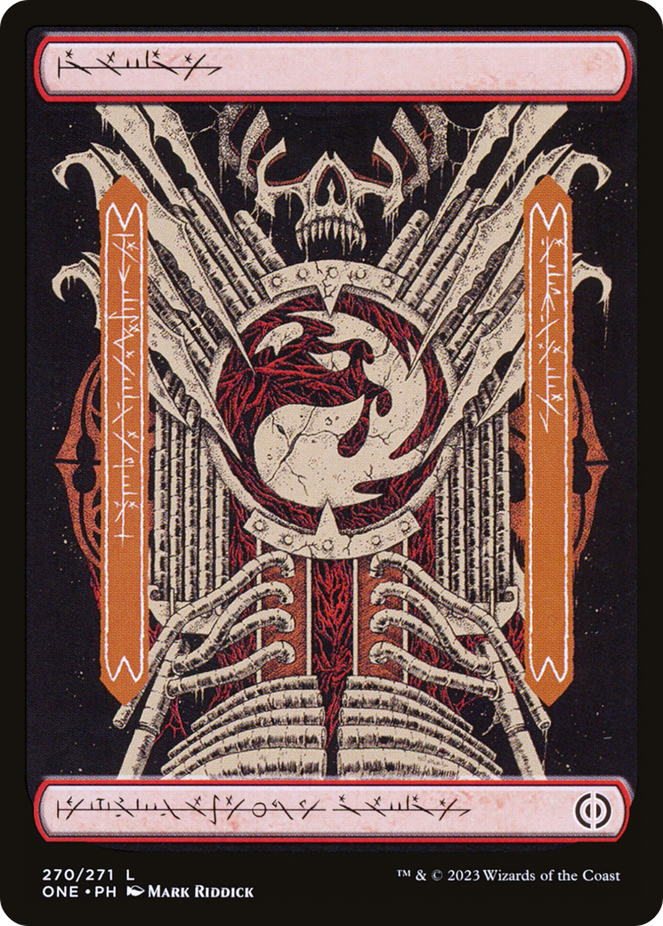 Mountain (270) (Phyrexian) [Phyrexia: All Will Be One] | Odin's Place