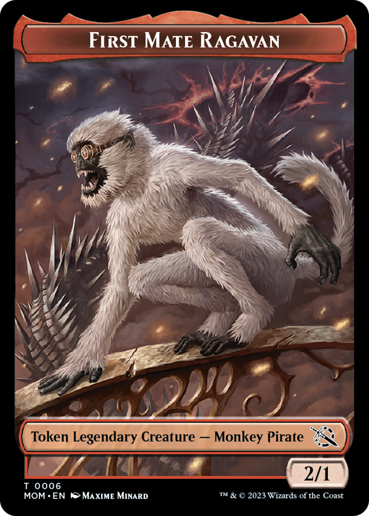 First Mate Ragavan Token [March of the Machine Tokens] | Odin's Place