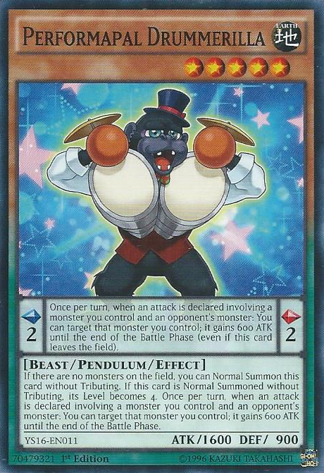 Performapal Drummerilla [YS16-EN011] Common | Odin's Place