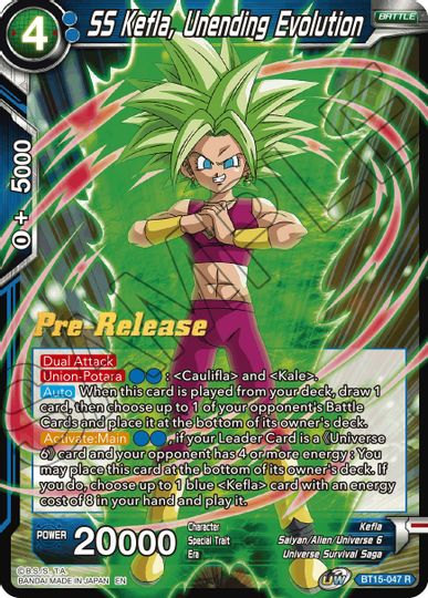 SS Kefla, Unending Evolution (BT15-047) [Saiyan Showdown Prerelease Promos] | Odin's Place