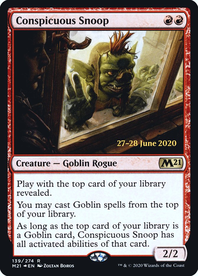 Conspicuous Snoop [Core Set 2021 Prerelease Promos] | Odin's Place