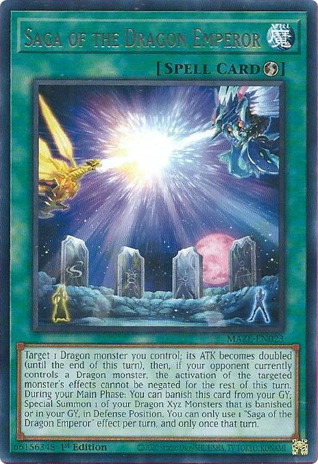 Saga of the Dragon Emperor [MAZE-EN023] Rare | Odin's Place