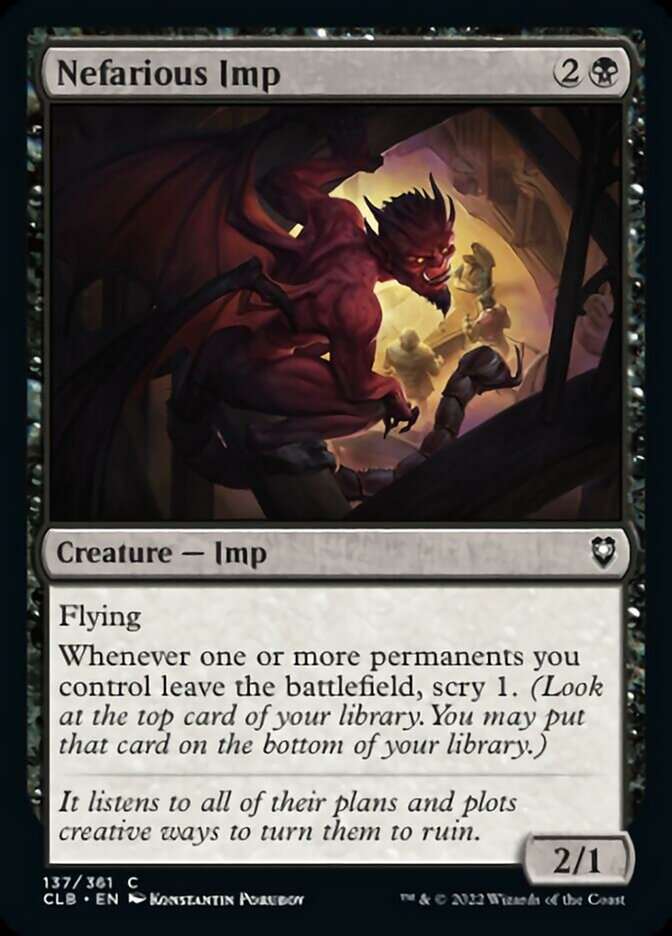 Nefarious Imp [Commander Legends: Battle for Baldur's Gate] | Odin's Place