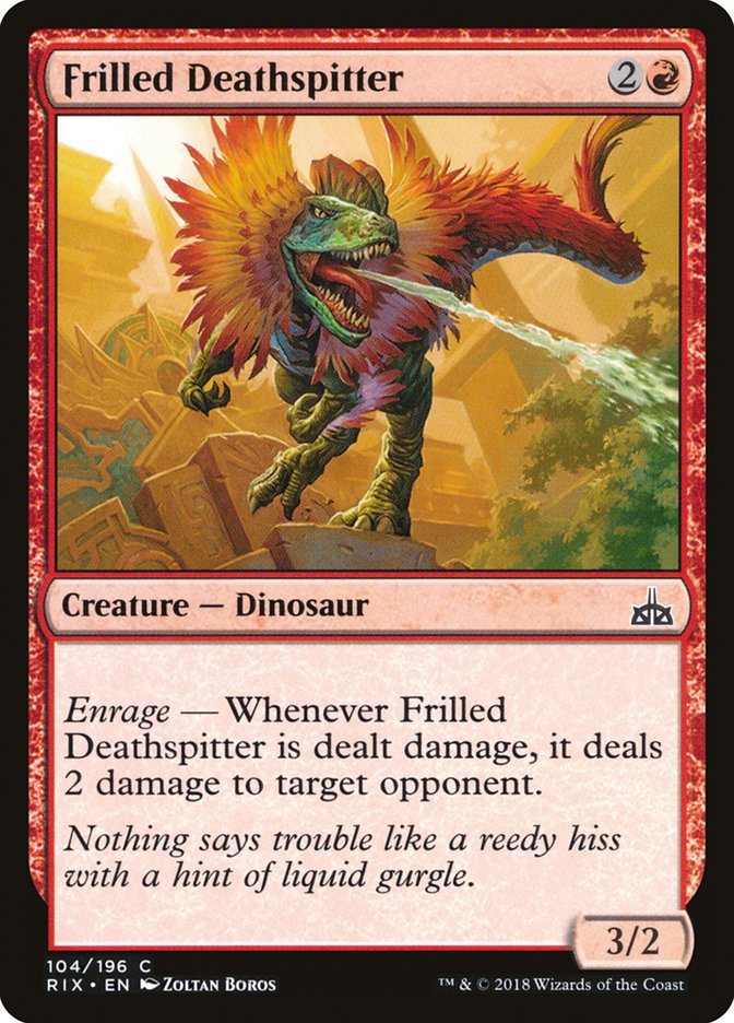 Frilled Deathspitter (104) [Rivals of Ixalan] | Odin's Place