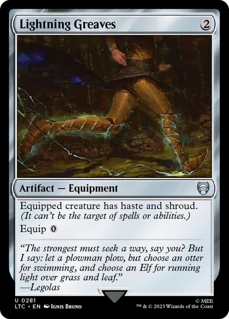 Lightning Greaves [The Lord of the Rings: Tales of Middle-Earth Commander] | Odin's Place