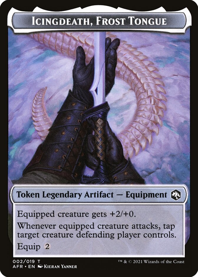 Devil // Icingdeath, Frost Tongue Double-Sided Token [Dungeons & Dragons: Adventures in the Forgotten Realms Tokens] | Odin's Place