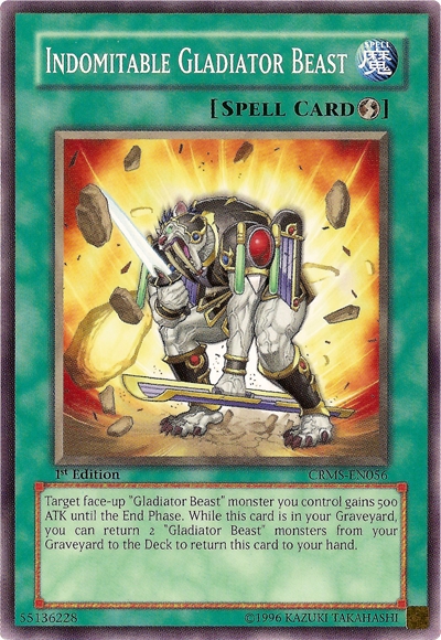Indomitable Gladiator Beast [CRMS-EN056] Common | Odin's Place