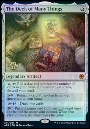 The Deck of Many Things [Dungeons & Dragons: Adventures in the Forgotten Realms Prerelease Promos] | Odin's Place