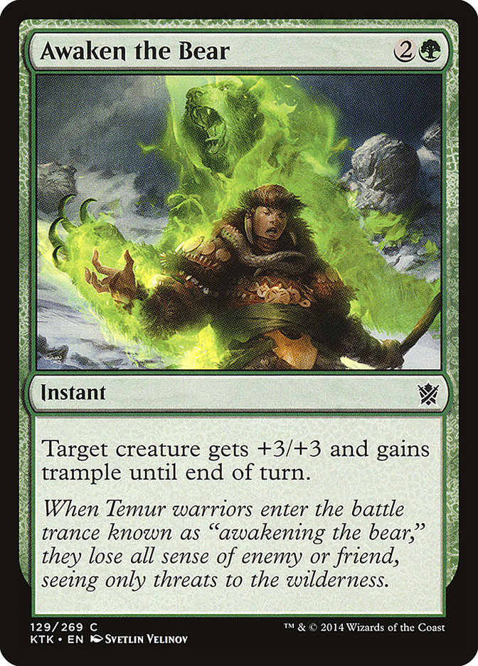 Awaken the Bear (129) [Khans of Tarkir] | Odin's Place