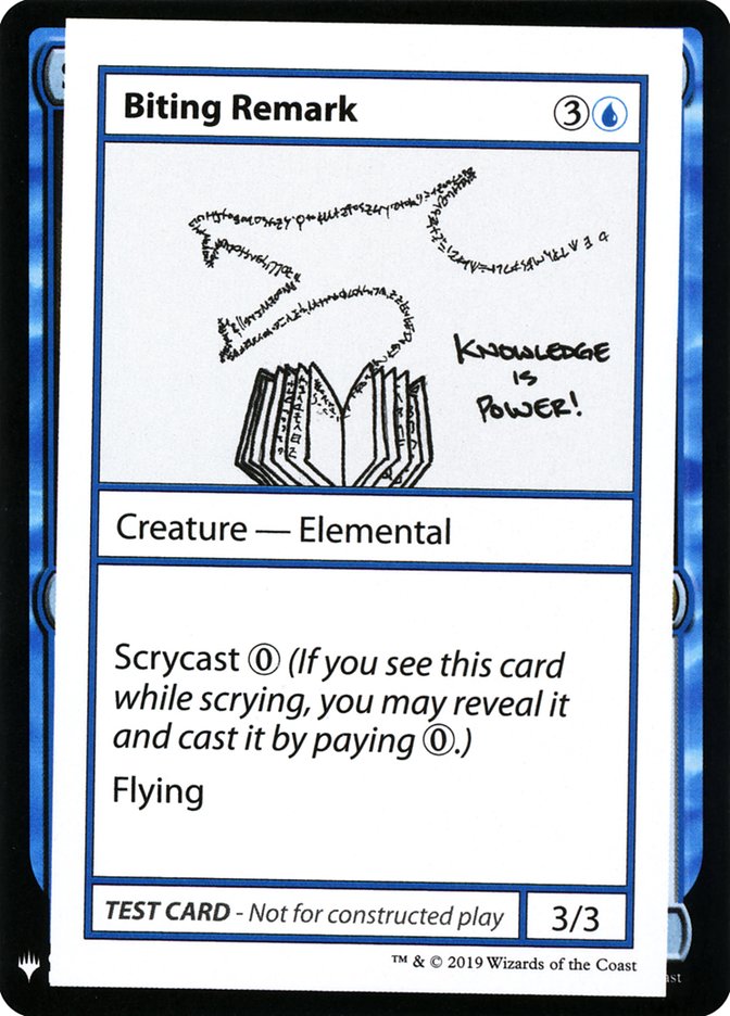 Biting Remark [Mystery Booster Playtest Cards] | Odin's Place