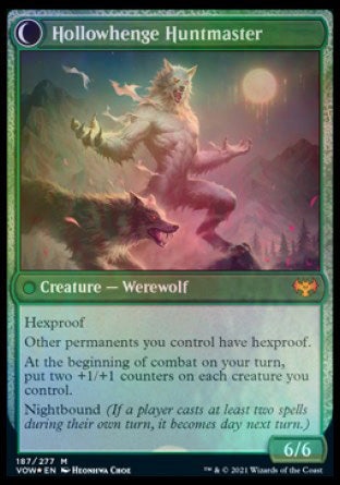Avabruck Caretaker // Hollowhenge Huntmaster [Innistrad: Crimson Vow Prerelease Promos] | Odin's Place