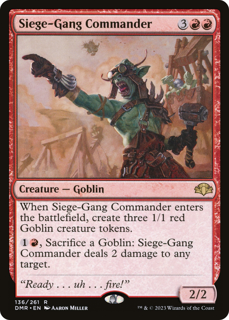 Siege-Gang Commander [Dominaria Remastered] | Odin's Place