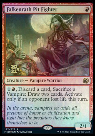 Falkenrath Pit Fighter [Innistrad: Midnight Hunt Prerelease Promos] | Odin's Place