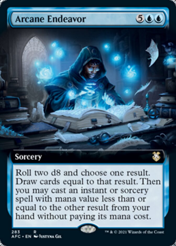 Arcane Endeavor (Extended Art) [Dungeons & Dragons: Adventures in the Forgotten Realms Commander] | Odin's Place