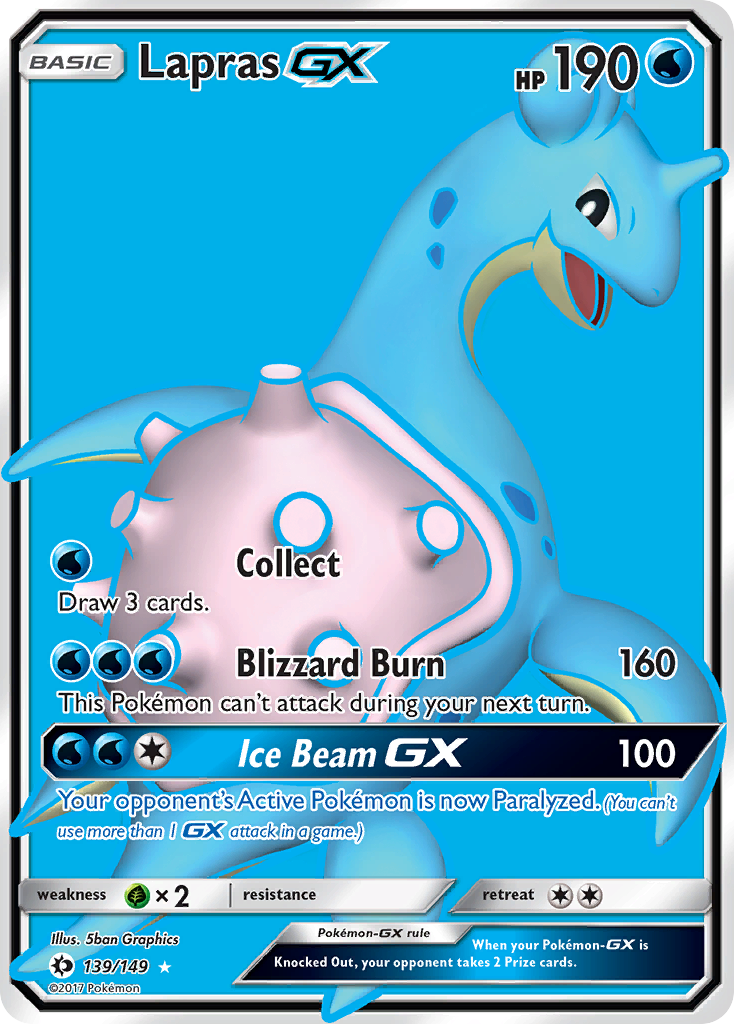 Lapras GX (139/149) [Sun & Moon: Base Set] | Odin's Place