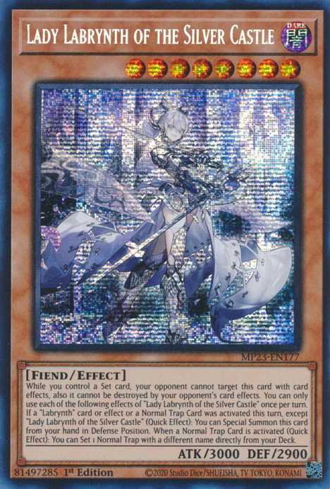 Lady Labrynth of the Silver Castle [MP23-EN177] Prismatic Secret Rare | Odin's Place