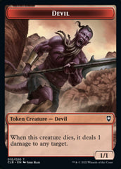 Treasure // Devil Double-Sided Token [Commander Legends: Battle for Baldur's Gate Tokens] | Odin's Place