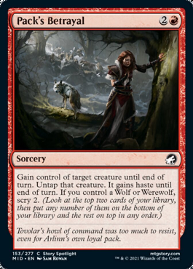 Pack's Betrayal [Innistrad: Midnight Hunt] | Odin's Place