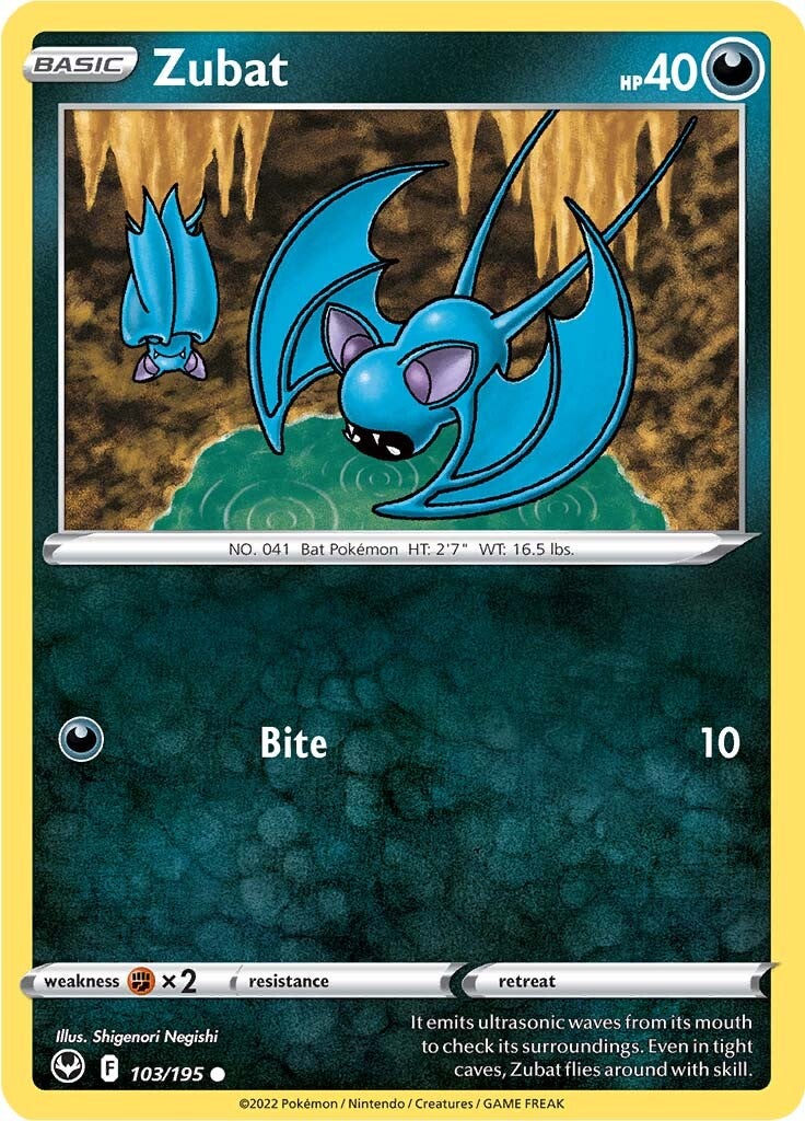 Zubat (103/195) [Sword & Shield: Silver Tempest] | Odin's Place