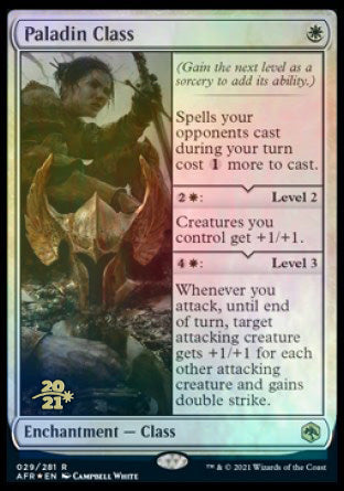 Paladin Class [Dungeons & Dragons: Adventures in the Forgotten Realms Prerelease Promos] | Odin's Place