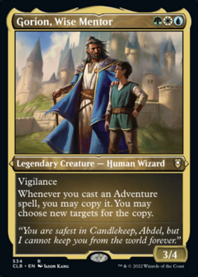 Gorion, Wise Mentor (Foil Etched) [Commander Legends: Battle for Baldur's Gate] | Odin's Place