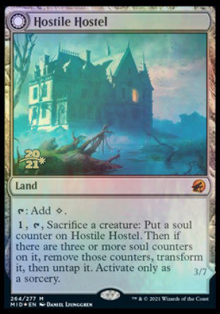 Hostile Hostel // Creeping Inn [Innistrad: Midnight Hunt Prerelease Promos] | Odin's Place